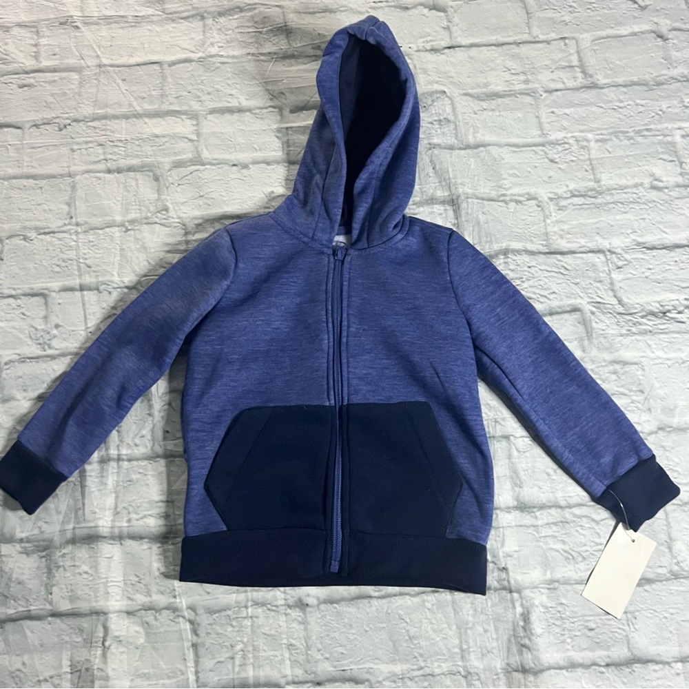 7 For All Mankind Navy Blue Zip Up Hoodie NWT